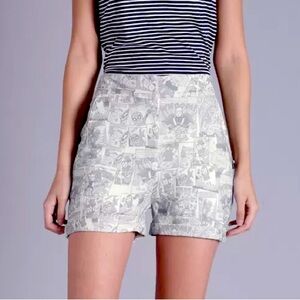 Kook N Keech 28 Marvel women off white green shorts